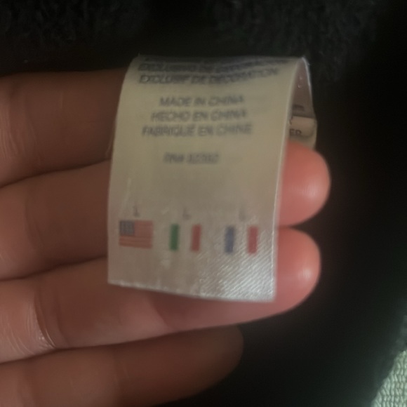 L boys Champion sweatshirt, worn 5x no holes or rips. Hood is lined with Sherpa - Picture 3 of 3